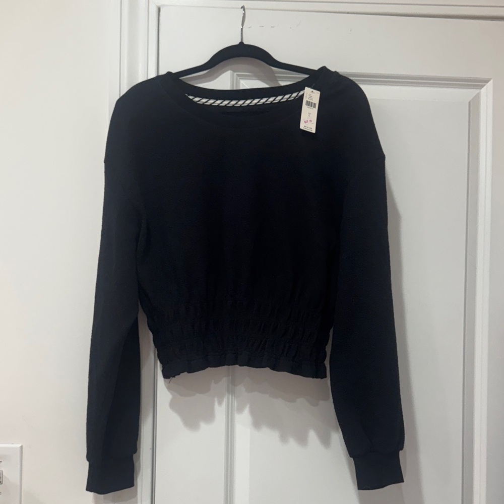 Anthropologie Maeve Black Long Sleeve top